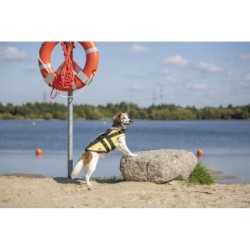 Kamizelka ratunkowa dla psów, S: 35 cm: 42–66 cm, żółta/czarna