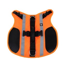 Kamizelka ratunkowa dla psa, M, 40-54 cm, 39-47 cm, 35 cm, pomarańczowa, materiał Oxford