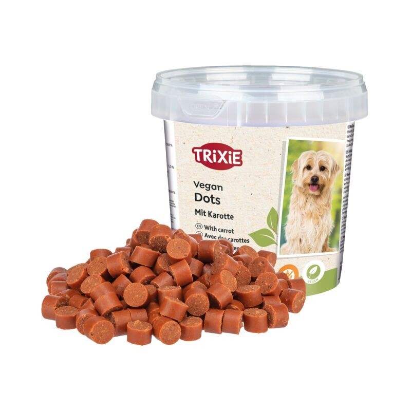 Vegan Soft Snack Dots, przysmak, dla psa, z marchewką, 200 g