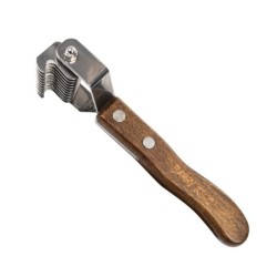 Ekskluzywny trymer hakowy, dla zwierząt, drewno bukowe, stal, wym.5,4x14,1cm