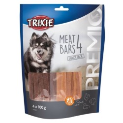 Przysmaki PREMIO 4 Meat Bars, kurczak, kaczka, jagnięcina, łosoś, 4 × 100 g