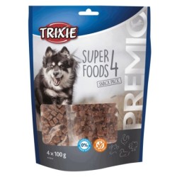 Przysmaki PREMIO 4 Superfoods, kurczak, kaczka, wołowina, jagnięcina, 4 × 100 g