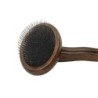 Ekskluzywna szczotka pudlówka, dla zwierząt, drewno bukowe, stal, wym. 9,1x17,2cm