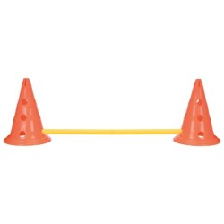 Tor przeszkód dla psa Dog Activity, zestaw 3 części, o 23 × 30 cm, 78 cm, pomarańczowy/żółty