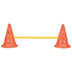 Tor przeszkód dla psa Dog Activity, zestaw 3 części, o 23 × 30 cm, 78 cm, pomarańczowy/żółty