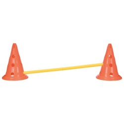 Tor przeszkód dla psa Dog Activity, zestaw 3 części, o 23 × 30 cm, 78 cm, pomarańczowy/żółty