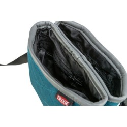 Twin, torebka na przysmaki, dla psa, petrol, 15 × 18 × 2.5 cm