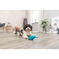 Snack spinner, zabawka, na przysmaki, dla psa, petrol, guma naturalna, 12 cm