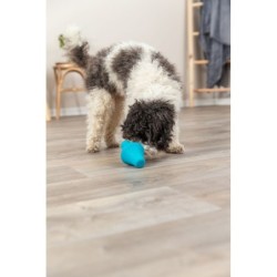 Snack spinner, zabawka, na przysmaki, dla psa, petrol, guma naturalna, 12 cm