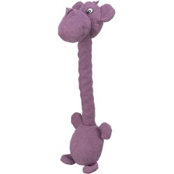 Hipopotam, zabawka, dla psa, plusz/lina, 50 cm, z efektem pamięci