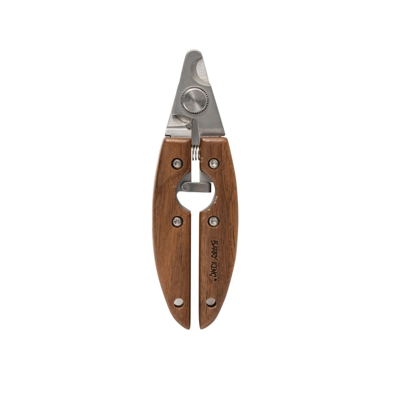 Ekskluzywny obcinacz do pazurów, dla zwierząt, drewno orzechowe, stal, szer. 4,4cmx13,9cm