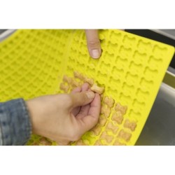 Mata do pieczenia przekąsek, silikon, 38 x 28 cm, kości