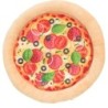 Pizza, zabawka, dla psa, plusz, 26 cm, szeleszcząca