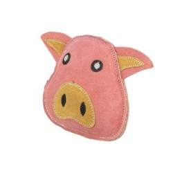 Świnia, zabawka, dla psa, skórzana, 19 cm