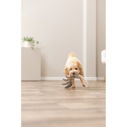 Szkielet ryby na linie, zabawka, dla psa, skóra/lina, 43 cm