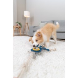 Potworek na linie, zabawka, dla psa, skóra/lina, 47 cm