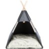 Tipi, legowisko zamknięte, dla psa/kota, antracyt, poliester, 70 x 70 x 70 cm