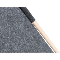 Tipi, legowisko zamknięte, dla psa/kota, antracyt, poliester, 70 x 70 x 70 cm