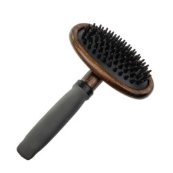 Ekskluzywna szczotka typu pudlówka, nasada materiał TPR + drewno, wym. 12,6x18,7cm