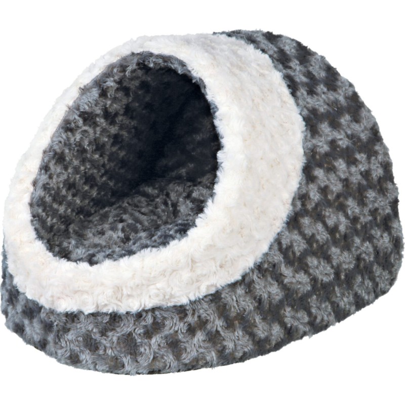 Legowisko zamknięte Kaline , 35 × 26 × 41 cm,szaro/kremowe