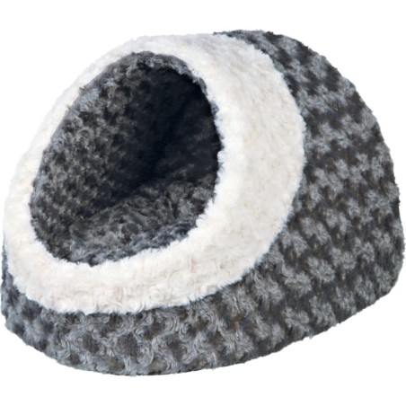 Legowisko zamknięte Kaline , 35 × 26 × 41 cm,szaro/kremowe