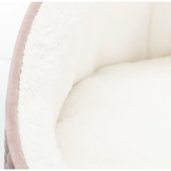 Legowisko zamknięte Livia, o 45 × 33 cm, różowe/kremowe