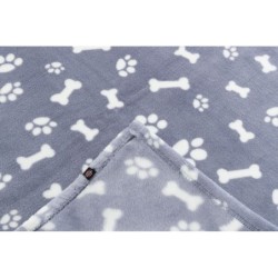 Kenny, kocyk, niebieski, plusz, 150 × 100 cm