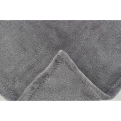 Zestaw Junior królik z kocem, plusz, 75 x 50 cm, szary/liliowy