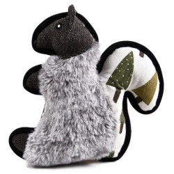 Zabawka pluszowa dla psa, wiewiórka,   z dźwiękiem, 22x24,5cm