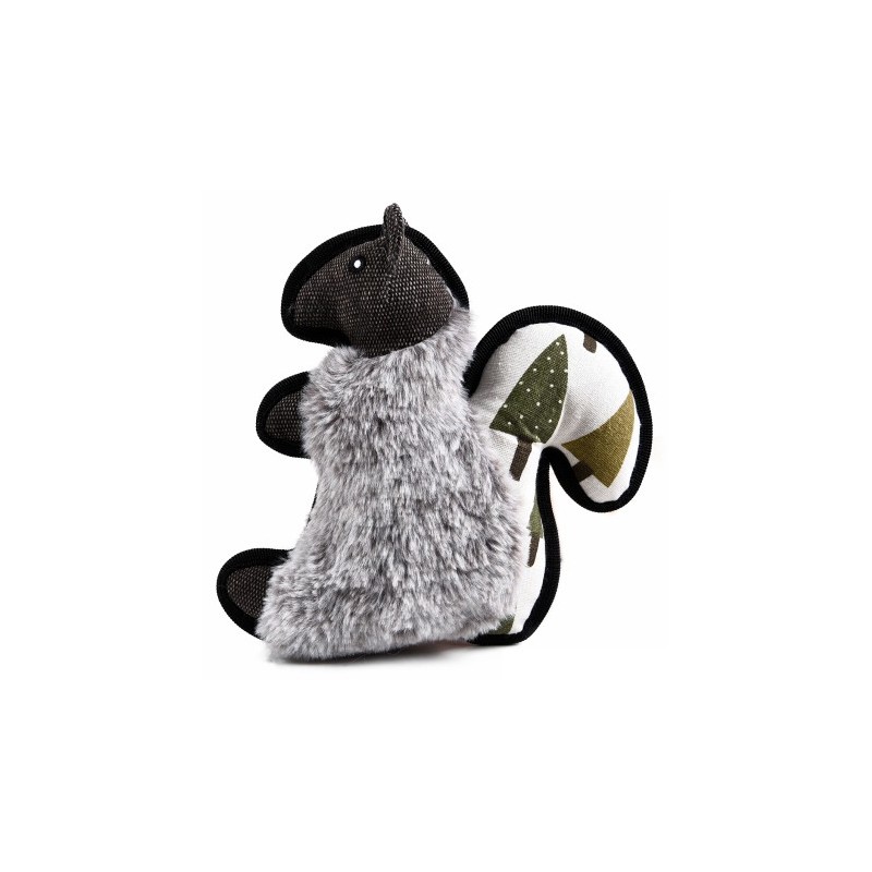 Zabawka pluszowa dla psa, wiewiórka,   z dźwiękiem, 22x24,5cm