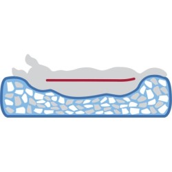 Vital Lennox, legowisko, dla psa/kota, okrągłe, włóczka Chenille, szare, 60 cm