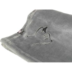 Nilay, kocyk, dla kota, szary, plusz, 90 x 70 cm