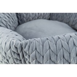 Livia, legowisko, dla psa/kota, okrągłe, szare, 50 cm