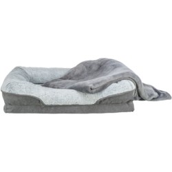 Lino Vital, legowisko, dla psa/kota, szare/jasnoszare, 90 × 65 cm
