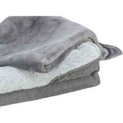 Lino Vital, legowisko, dla psa/kota, szare/jasnoszare, 90 × 65 cm