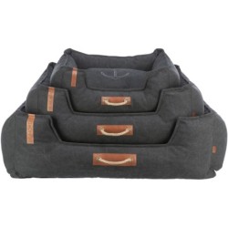 Legowisko BE NORDIC Föhr, 80 × 60 cm, ciemnoszare