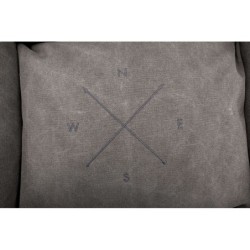 Legowisko BE NORDIC Föhr, 80 × 60 cm, ciemnoszare