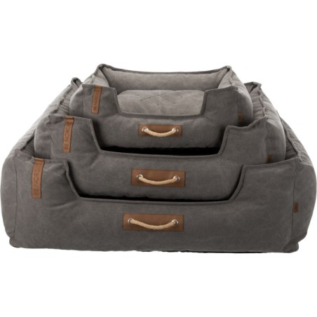 BE NORDIC Föhr, legowisko, dla psa/kota, czarne, 100 × 80 cm