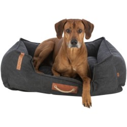 BE NORDIC Föhr, legowisko, dla psa/kota, czarne, 100 × 80 cm