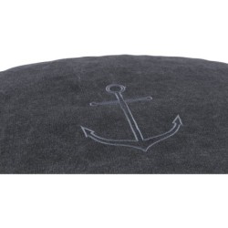 BE NORDIC Föhr, poduszka, dla psa/kota, okrągła, czarna, 100 × 70 cm