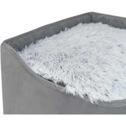 Harvey, legowisko zamknięte, dla psa/kota, szare/biało-czarne, 38 x 38 x 38 cm