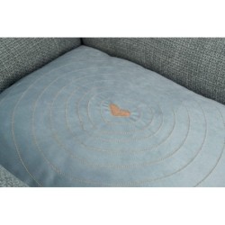 Viviana, legowisko, dla psa/kota, niebiesko/szare, 60 × 50 cm