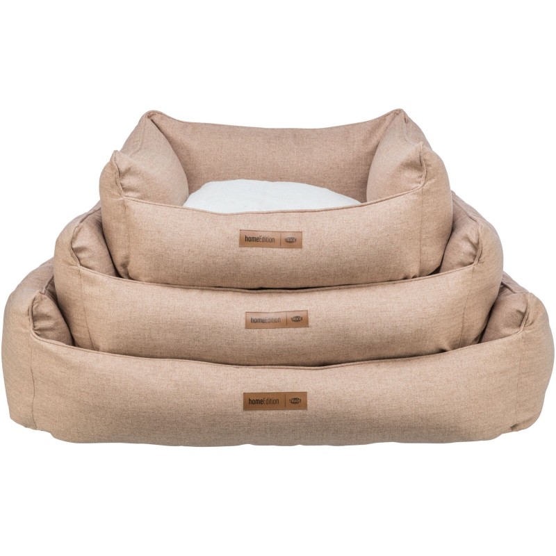 Farell, legowisko, dla psa/kota, brązowe/białe, prostokątne, 100 x 70 cm