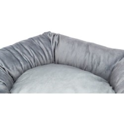 Lionel, legowisko, dla psa/kota, owalne, szare, 60 cm, z recyklingu