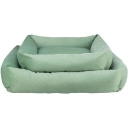 Alena, legowisko, dla psa/kota, niebiesko/szare, 80 × 60 cm