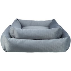 Alena, legowisko, dla psa/kota, niebiesko/szare, 80 × 60 cm