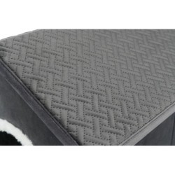 Livia, legowisko zamknięte, dla psa/kota, ciemnoszare/białe, 38x41x44 cm