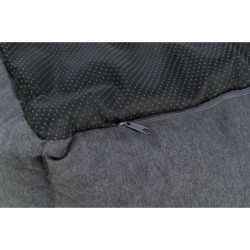 Liano, legowisko, dla psa/kota, tkanina/plusz, prostokątne, szare, 60x50 cm