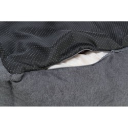 Liano, legowisko, dla psa/kota, tkanina/plusz, prostokątne, szare, 60x50 cm