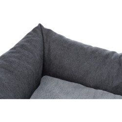 Liano, legowisko, dla psa/kota, tkanina/plusz, prostokątne, szare, 60x50 cm